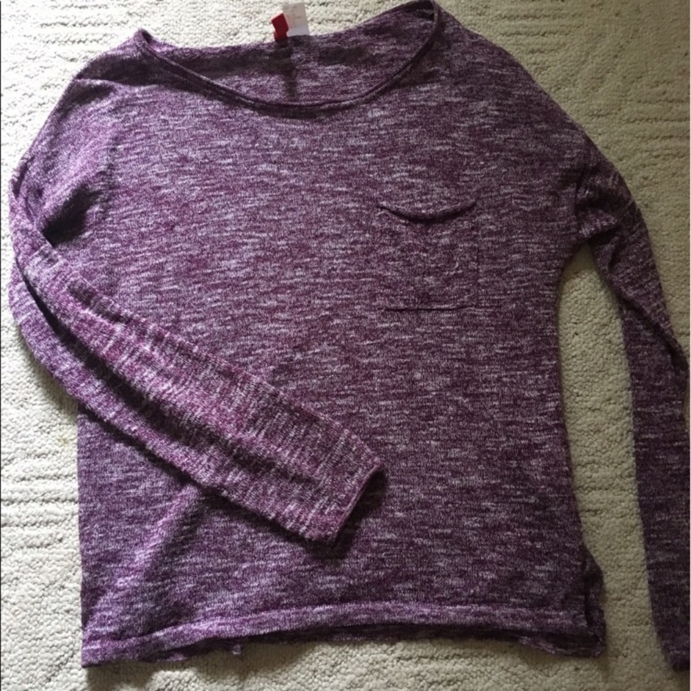 h&m purple sweater